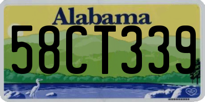 AL license plate 58CT339