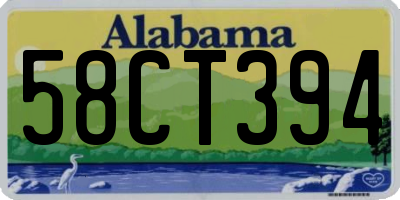 AL license plate 58CT394