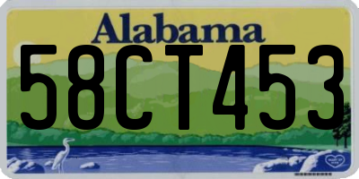 AL license plate 58CT453