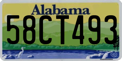 AL license plate 58CT493