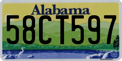 AL license plate 58CT597