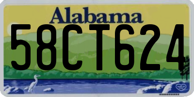 AL license plate 58CT624