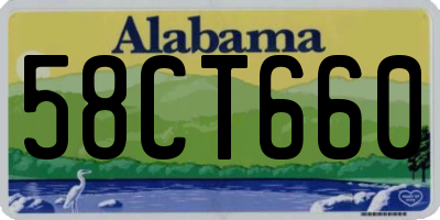 AL license plate 58CT660