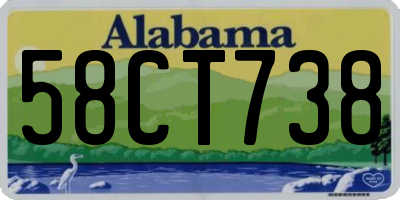 AL license plate 58CT738