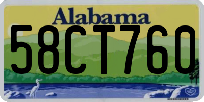 AL license plate 58CT760