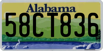 AL license plate 58CT836