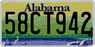 AL license plate 58CT942