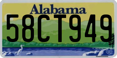 AL license plate 58CT949