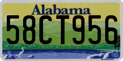 AL license plate 58CT956