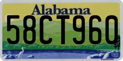 AL license plate 58CT960