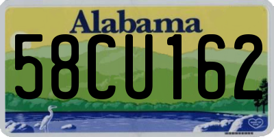 AL license plate 58CU162