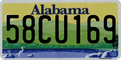 AL license plate 58CU169