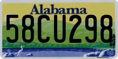 AL license plate 58CU298