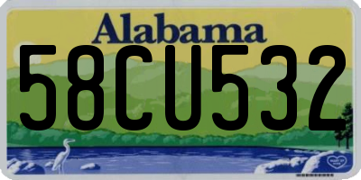 AL license plate 58CU532