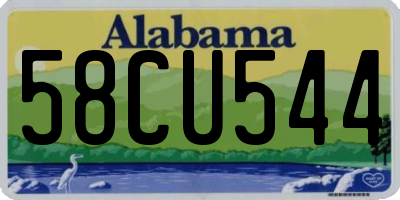 AL license plate 58CU544