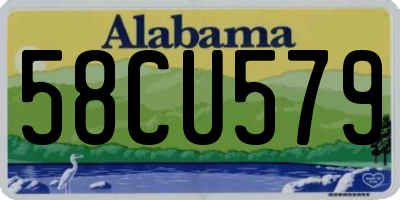 AL license plate 58CU579