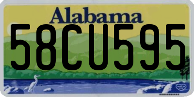 AL license plate 58CU595