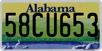 AL license plate 58CU653