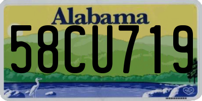 AL license plate 58CU719