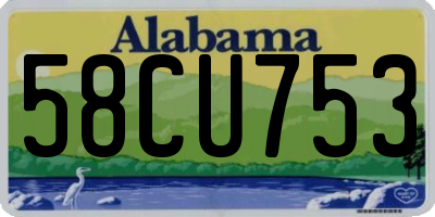 AL license plate 58CU753