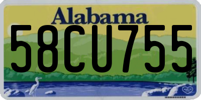 AL license plate 58CU755