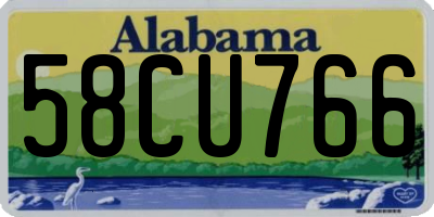 AL license plate 58CU766
