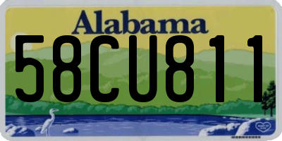 AL license plate 58CU811