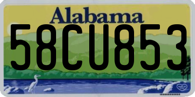 AL license plate 58CU853