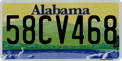 AL license plate 58CV468