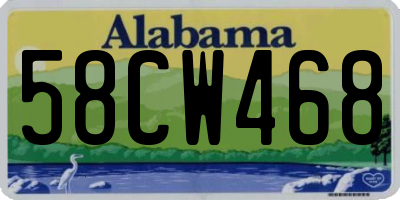 AL license plate 58CW468