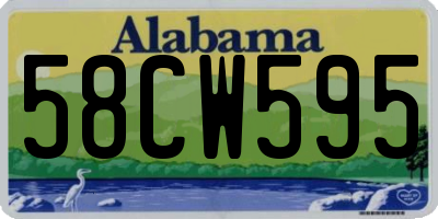 AL license plate 58CW595
