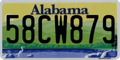 AL license plate 58CW879