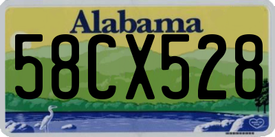 AL license plate 58CX528