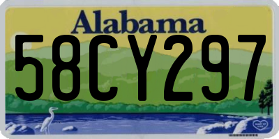 AL license plate 58CY297