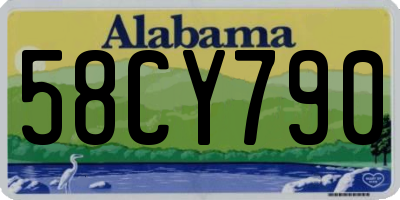 AL license plate 58CY790