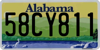 AL license plate 58CY811