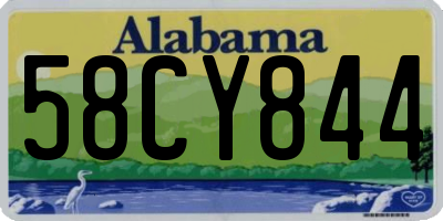 AL license plate 58CY844