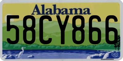 AL license plate 58CY866