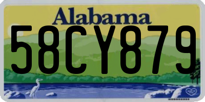 AL license plate 58CY879