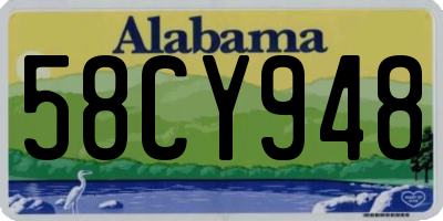 AL license plate 58CY948