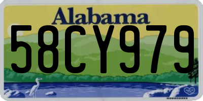 AL license plate 58CY979