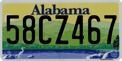 AL license plate 58CZ467