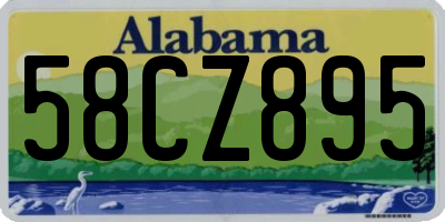 AL license plate 58CZ895
