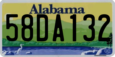 AL license plate 58DA132