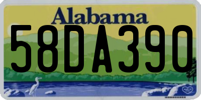AL license plate 58DA390