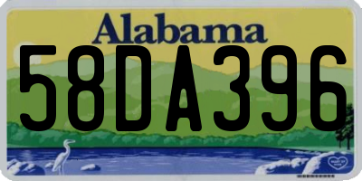 AL license plate 58DA396