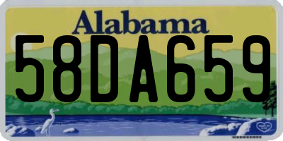 AL license plate 58DA659