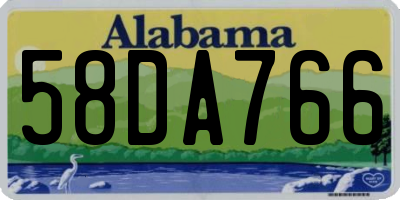 AL license plate 58DA766