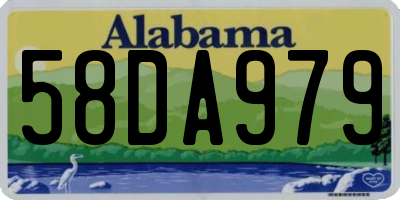 AL license plate 58DA979