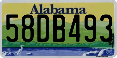 AL license plate 58DB493